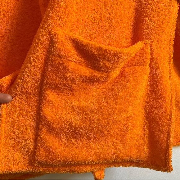La Veste Ship Wheel Kimono Towel Dress in Orange - Picture 10 of 16